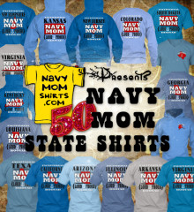 Navy Mom State Shirts & Hoodies All 50 States by NavyMomShirts.com