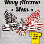 Navy Aircrew Mom T Shirts by NavyMomShirts.com