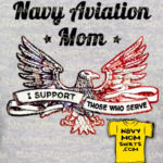 Navy Aviation Mom Shirts with Eagle by NavyMomShirts.com