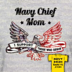 Navy Chief Mom Shirts - RWB Eagle by NavyMomShirts.com