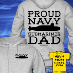 Navy Submariner Dad Hoodie by NavyMomShirts.com