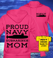 Navy Mom Submariner Hoodie by NavyMomShirts.com