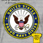 Proud Navy Sister Shirts by NavyMomShirts.com
