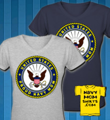 Navy Mom V neck Shirts NavyMomShirts.com