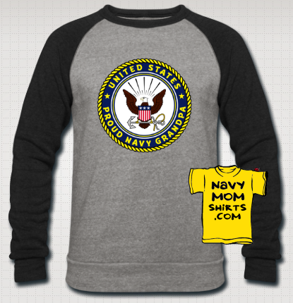 Proud Navy Grandpa Shirts by NavyMomShirts.com