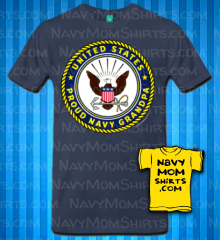 Navy Grandpa Eagle Shirt by NavyMomShirts.com