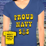 Proud Navy Sister Shirt by NavyMomShiirts.com