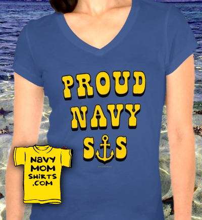 Proud Navy Sister Shirt by NavyMomShiirts.com