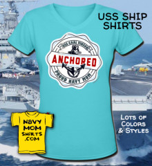 USS Carl Vinson CVN-70 Proud Navy Mom Shirts