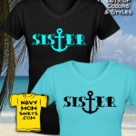 Navy Sister Anchor Shirts by NavyMomShirts.com
