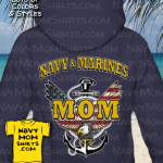 Navy Mom Marines Mom Shirts Hoodies by NavyMomShirts.com