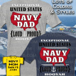 US Navy Dad Shirts Hoodies by NavyMomShirts.com
