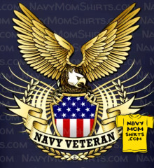 Navy Veteran Shirt Big Eagle Shirts NavyMomShirts.com