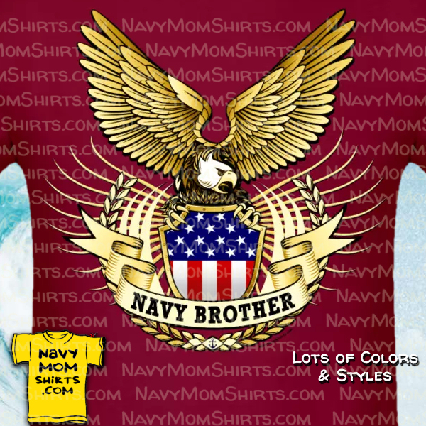 Big Eagle Navy Brother Shirts by NavyMomShirts.com