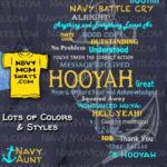 Navy Aunt Shirts Anchor Hooyah by NavyMomShirts.com