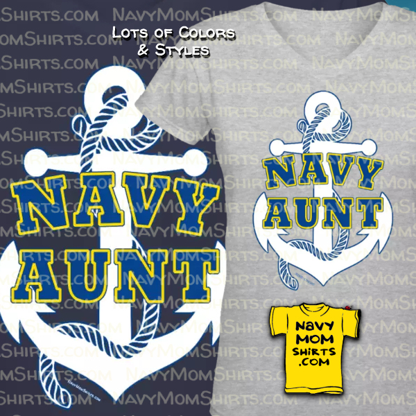 Navy Aunt Shirts Anchor Shirt by NavyMomShirts.com