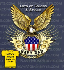 Big Eagle Navy Dad Shirts & Sweatshirts by NavyMomShirts.com