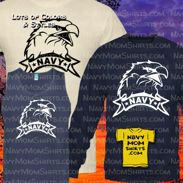 Navy Eagle Shirts Tank Tops Sweatshirts by NavyMomShirts.com