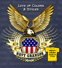 Navy Grandpa Shirts - Big Eagle by NavyMomShirts.com