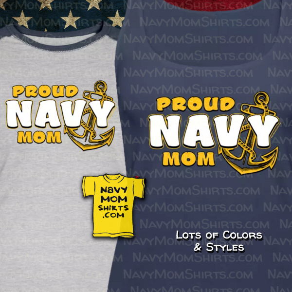 Bold Proud Navy Mom Shirts & Sweatshirts by NavyMomShirts.com