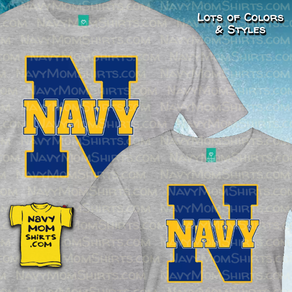 Love these Big N for Navy Shirts by NavyMomShirts.com