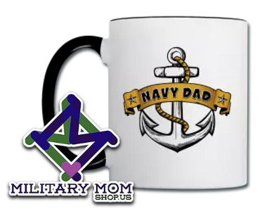 Navy Dad Mug Nautical Anchor Mug by MilitaryMomShop.us