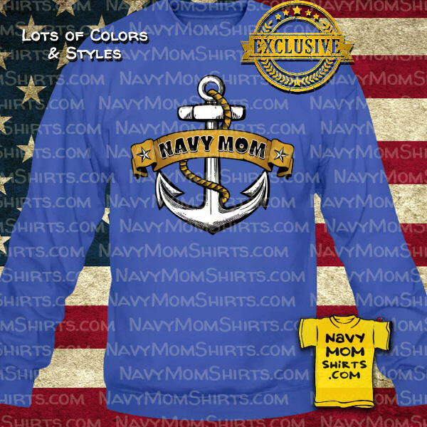 Anchor Navy Mom sweatshirts by NavyMomShirts.com
