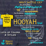 Navy Wife Shirts Navy Hooyah by NavyMomShirts.com