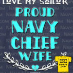 Proud Navy Chief Wife apparel by NavyMomShirts.com