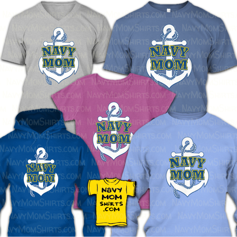 Matching Navy Mom Anchor Shirts and Mugs by NavyMomShirts.com