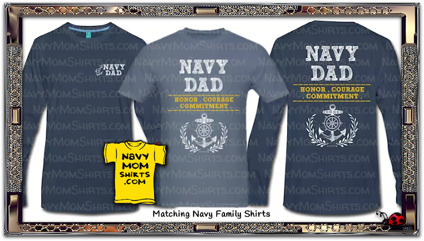 Navy Dad Shirts - Honor Courage Commitment Shirts at NavyMomShirts.com
