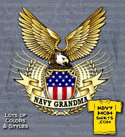 Big Eagle Navy Grandma Shirts by NavyMomShirts.com