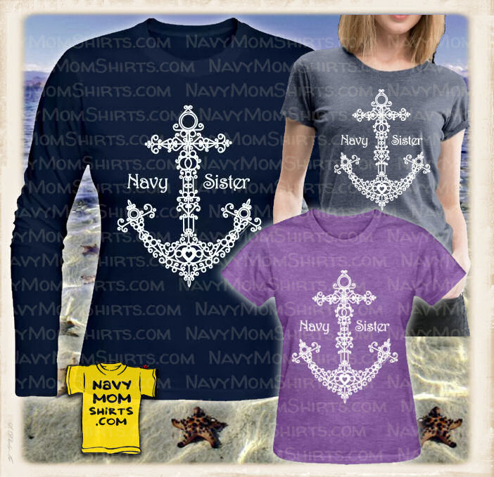 Navy Sister Anchor Doodle shirt at NavyMomShirts.com