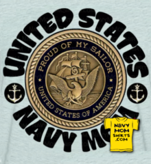 navy mom shirt brass circle sailor shirts