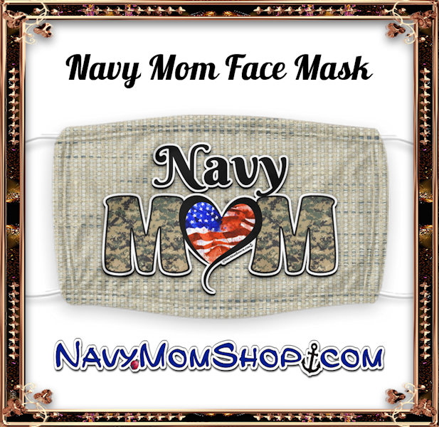 Navy Mom Face Masks