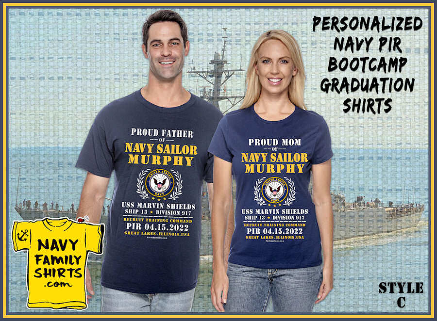 personalized navy pir bootcamp graduation shirts for 2022 family