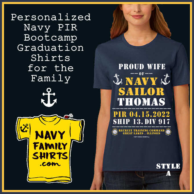 personalized navy wife pir bootcamp graduation shirts for 2022