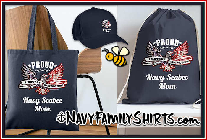 Navy Seabee Mom Totebags