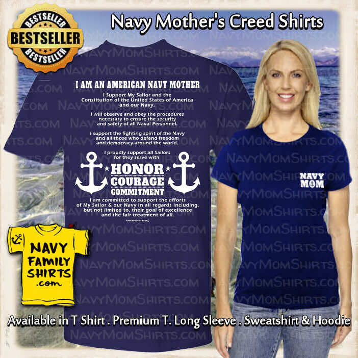 Navy Mother's Creed Shirt by NavyFamilyShirts.com