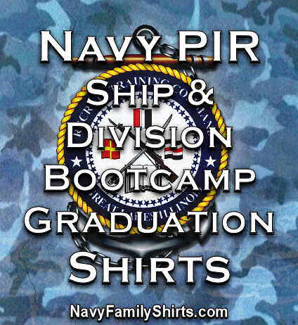 Personalized Navy PIR Shirts for Bootcamp Graduation