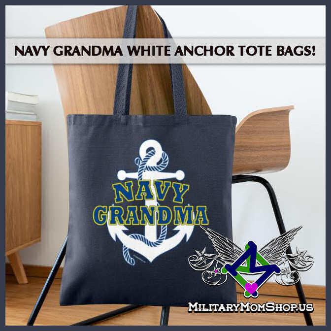 navy grandma totebag tote bags