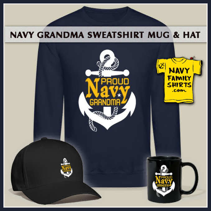 navy grandma sweatshirt gifts mug hat cap anchor shirt matching navy family shirts